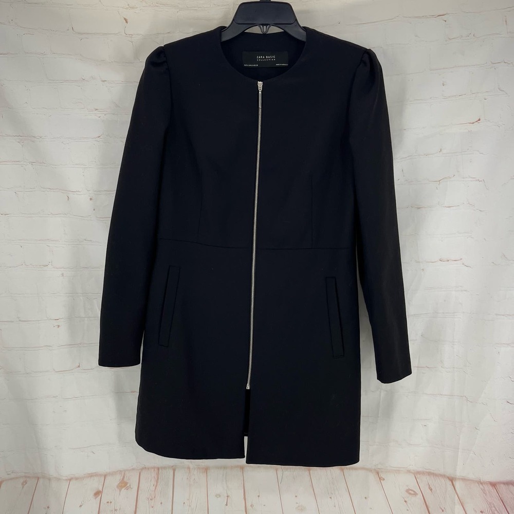 Zara Black Jacket with Gold Accents - Picture 3 of 11